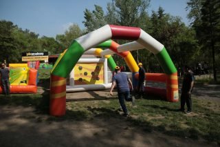 Şut Becerisi Şişme Oyun Parkuru Kiralama İzmir Piknik Organizasyonu
